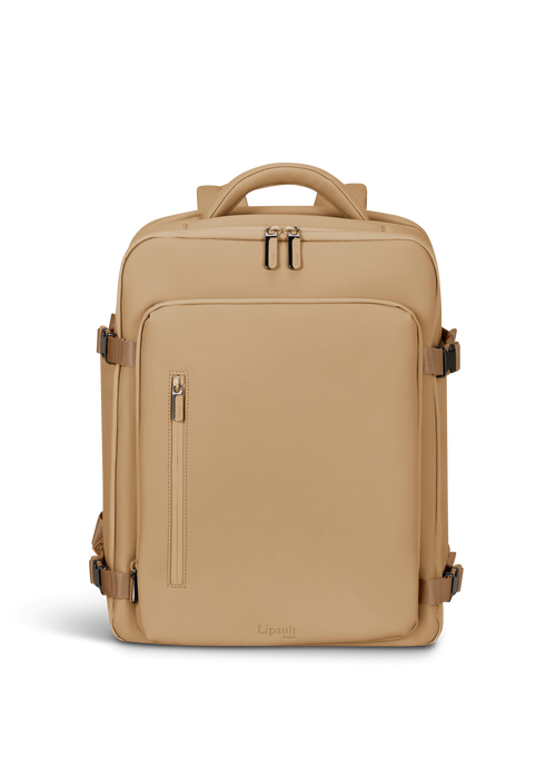 Lipault Lost In Berlin Travel Backpack 2.0  Sandstone