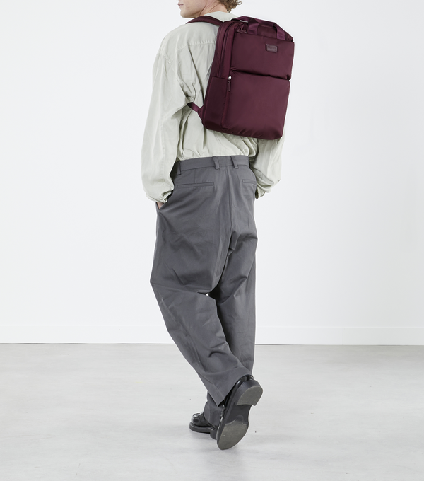 Lipault 4BIZ Laptop Backpack Bordeaux