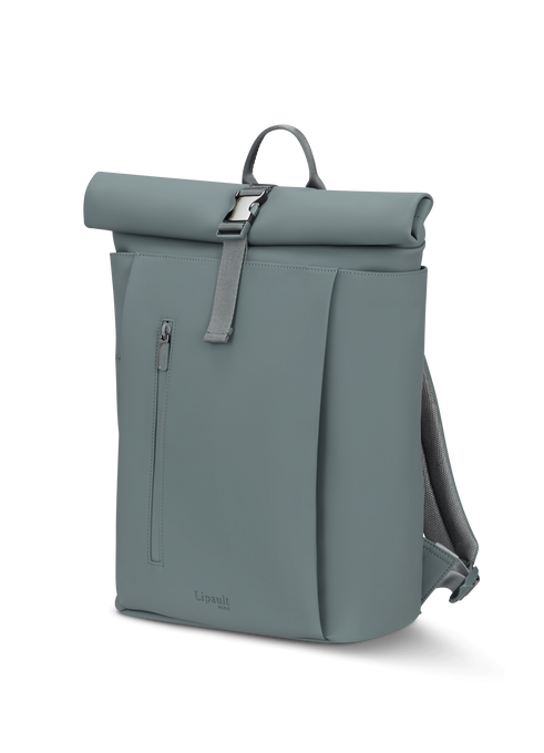 Lipault Lost In Berlin Rolltop Backpack 2.0  Cement Storm