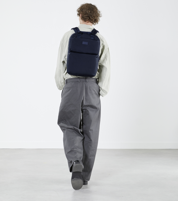 Lipault 4BIZ Laptop Backpack Carbon Blue