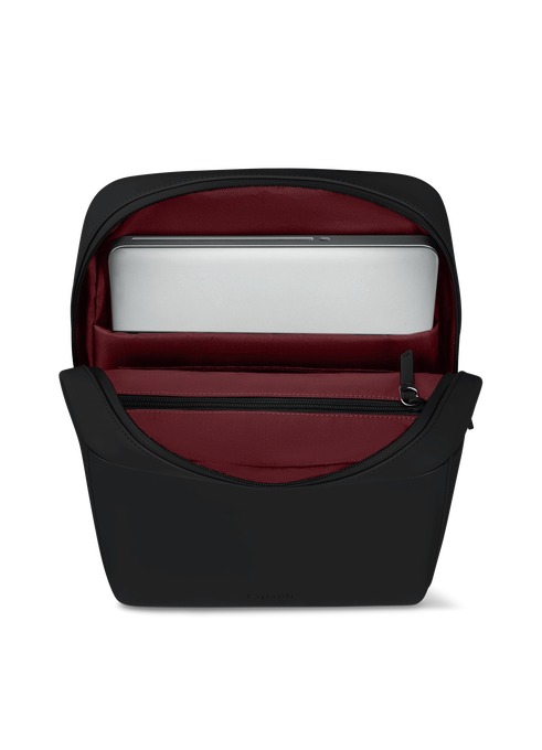 Lipault Lost In Berlin Square Backpack 2.0  Black Lipault Lost In Berlin Square Backpack 2.0  Black