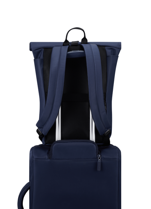 Lipault City Plume Rolltop Backpack  Navy Lipault City Plume Rolltop Backpack  Navy
