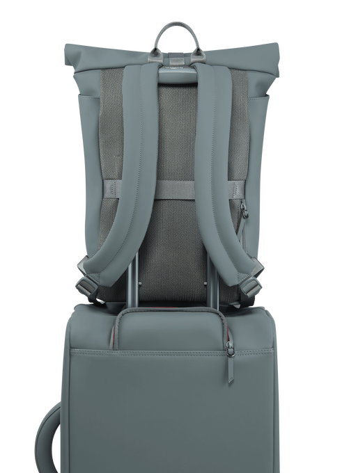 Lipault Lost In Berlin Rolltop Backpack 2.0  Cement Storm