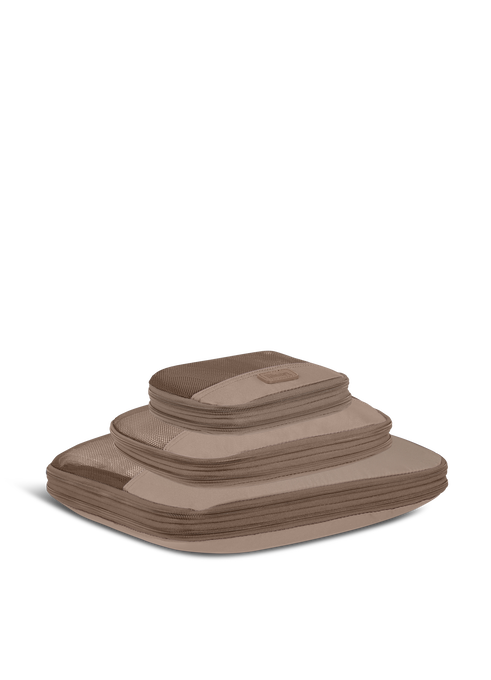 Lipault Lipault Travel Accessories Set of 3 Compression packing cubes  Taupe