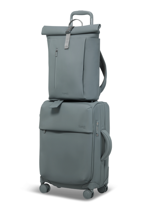 Lipault Lost In Berlin Rolltop Backpack 2.0  Cement Storm