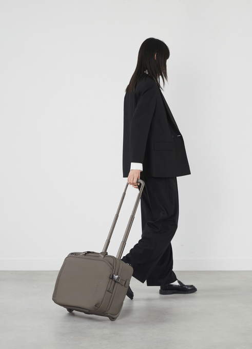 Lipault Lost In Berlin Rolling Tote  Ash Stone